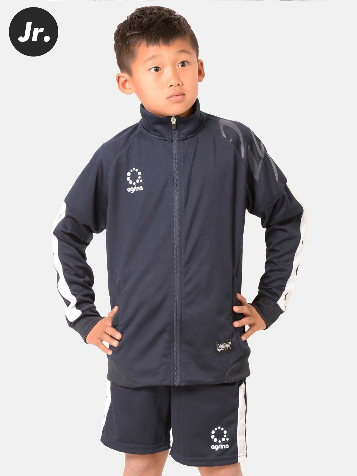 AG2R オフィシャルジャージセット ジャージ ag-0385--0386 デアセルトレーニングジャージ上下セット Navy