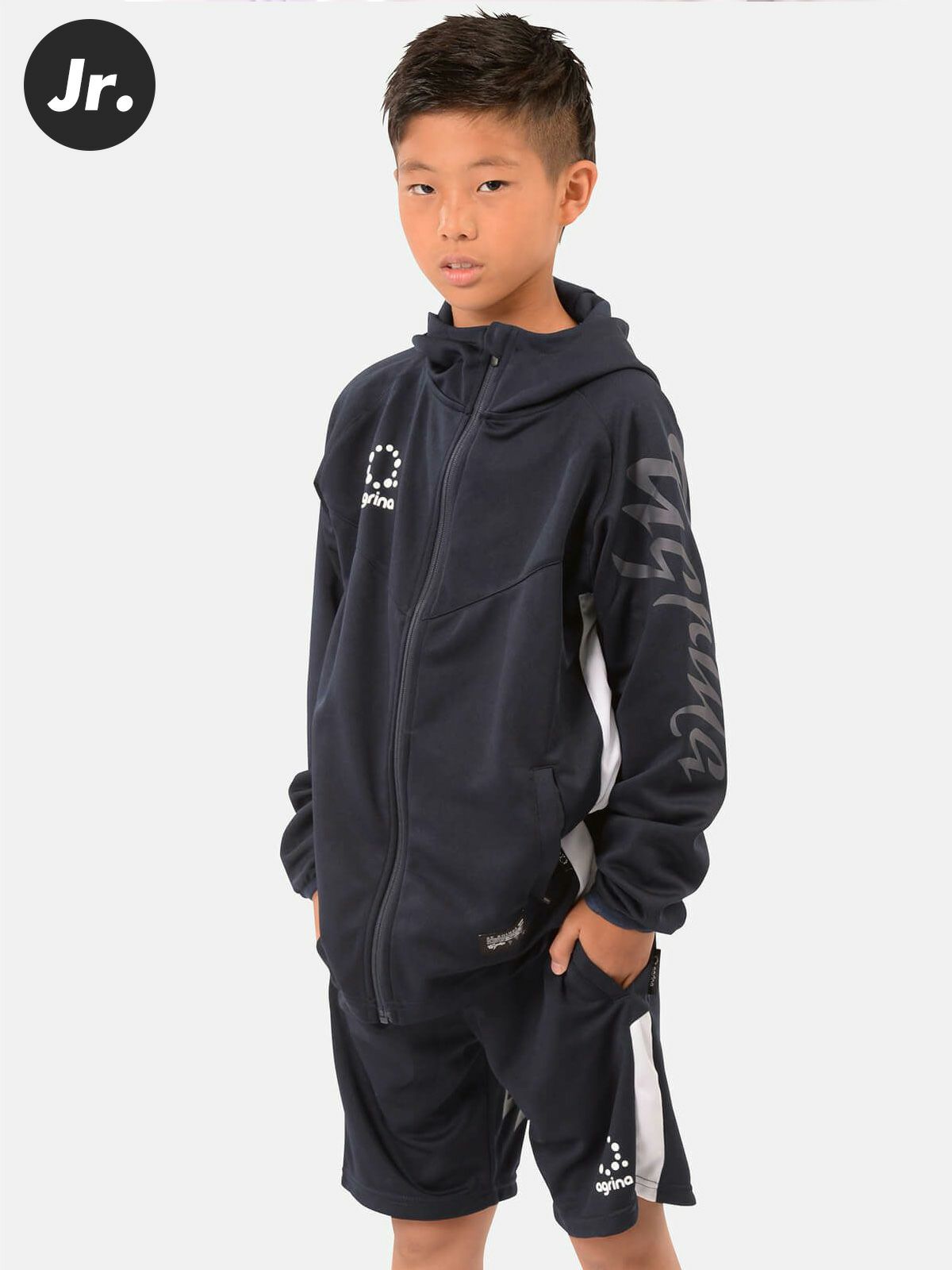 ジャージ ag-0385--0386 デアセルトレーニングジャージ上下セット Navy