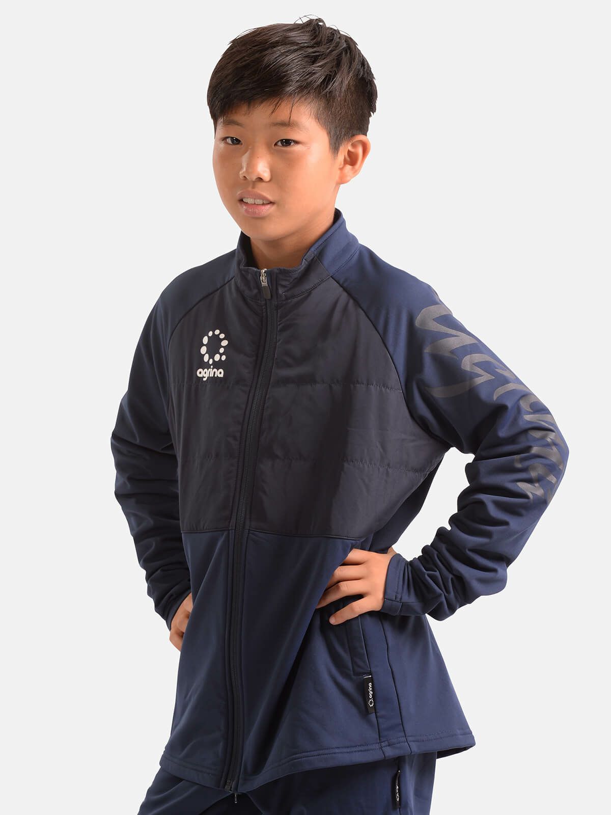 ジュニアセグンドインテシオン中綿ハーフコート Black