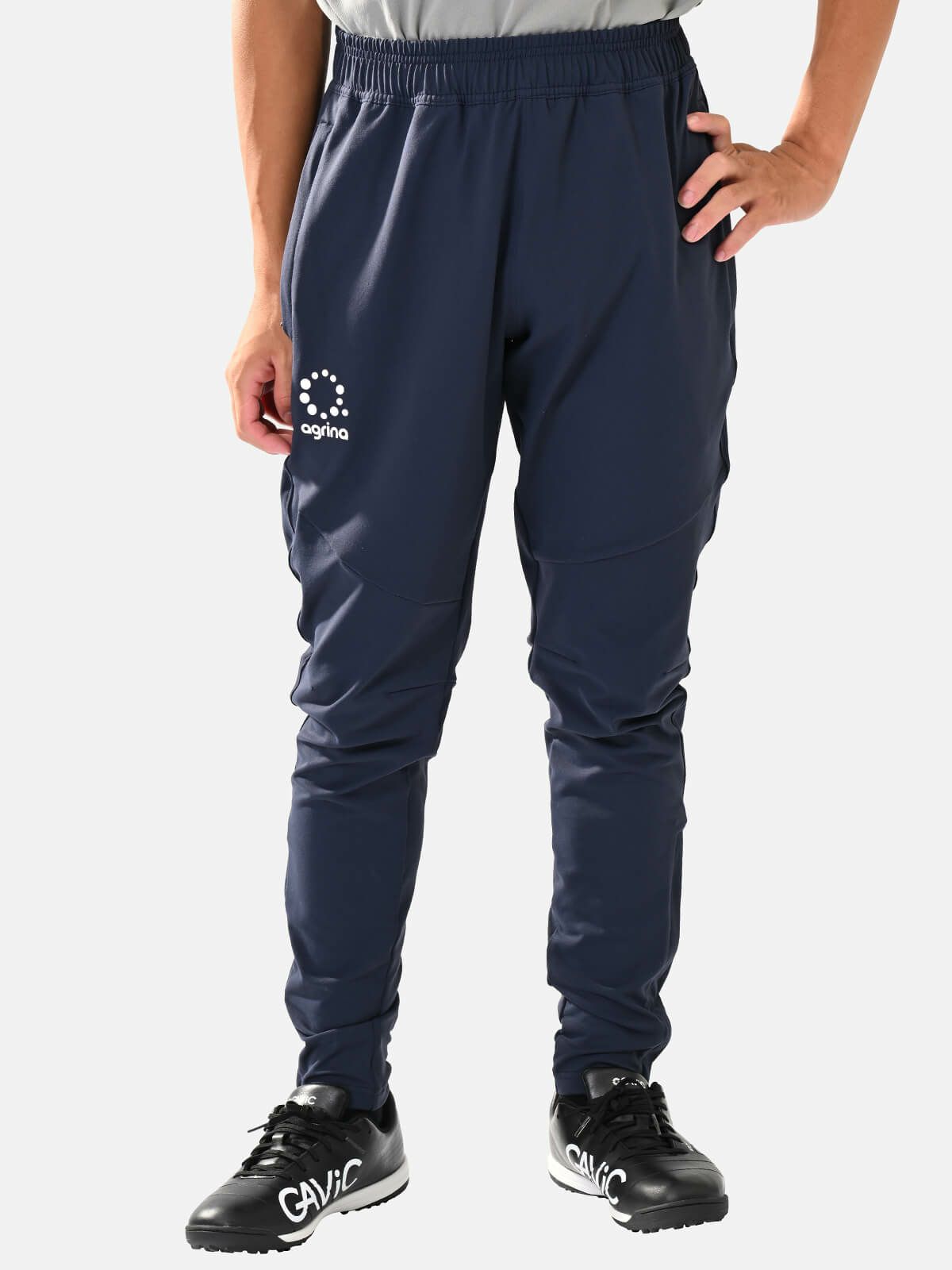 ルシアトライバルデザイン切替ジャージトレーニングパンツ ag-0804 Navy