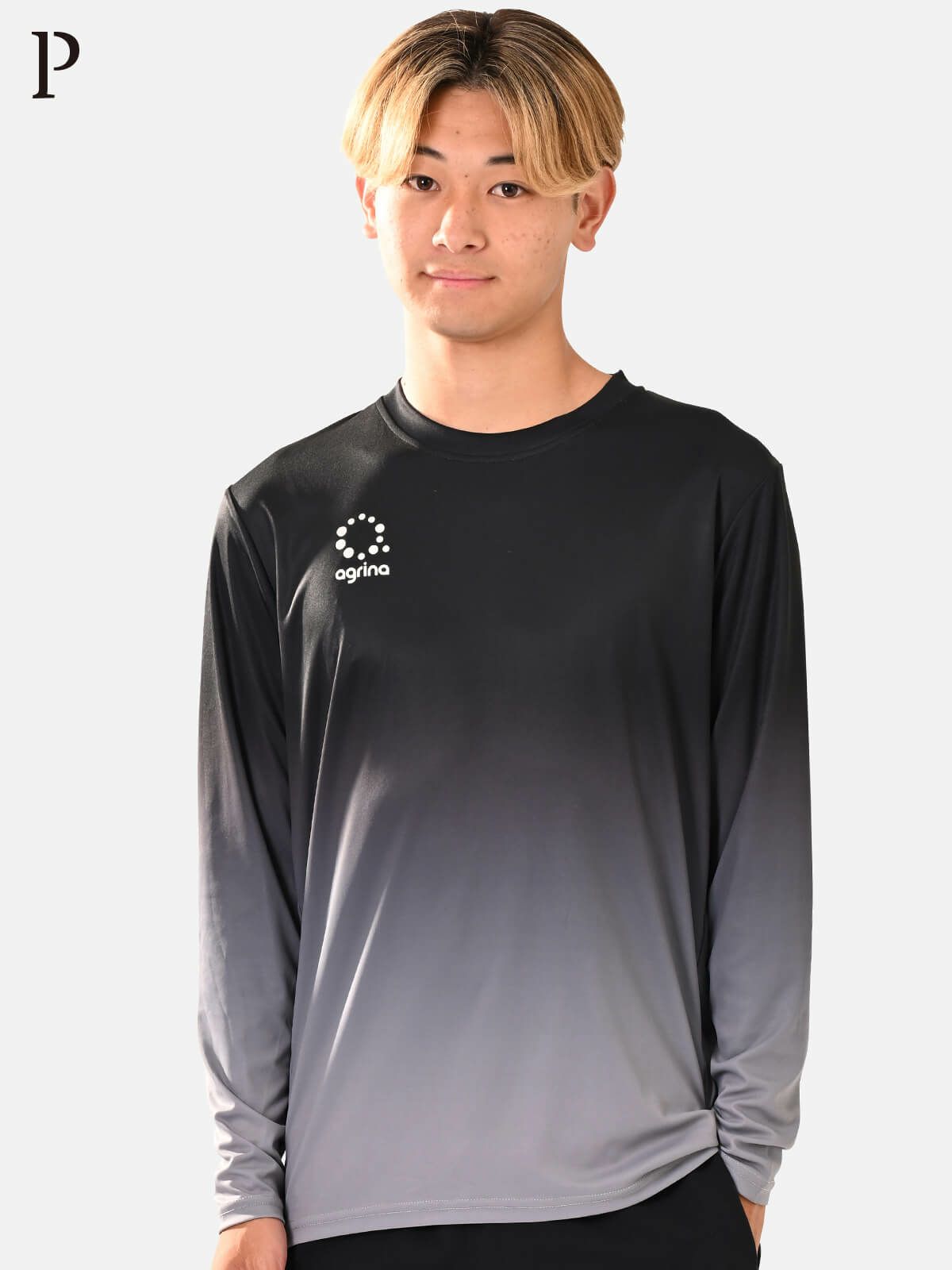 Premiumグラダシオンロングスリーブトレーニングシャツ ag-0708 Black